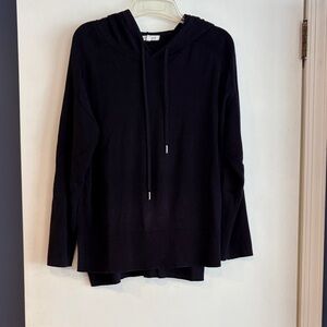 Navy  Hooded Lightweight Sweater